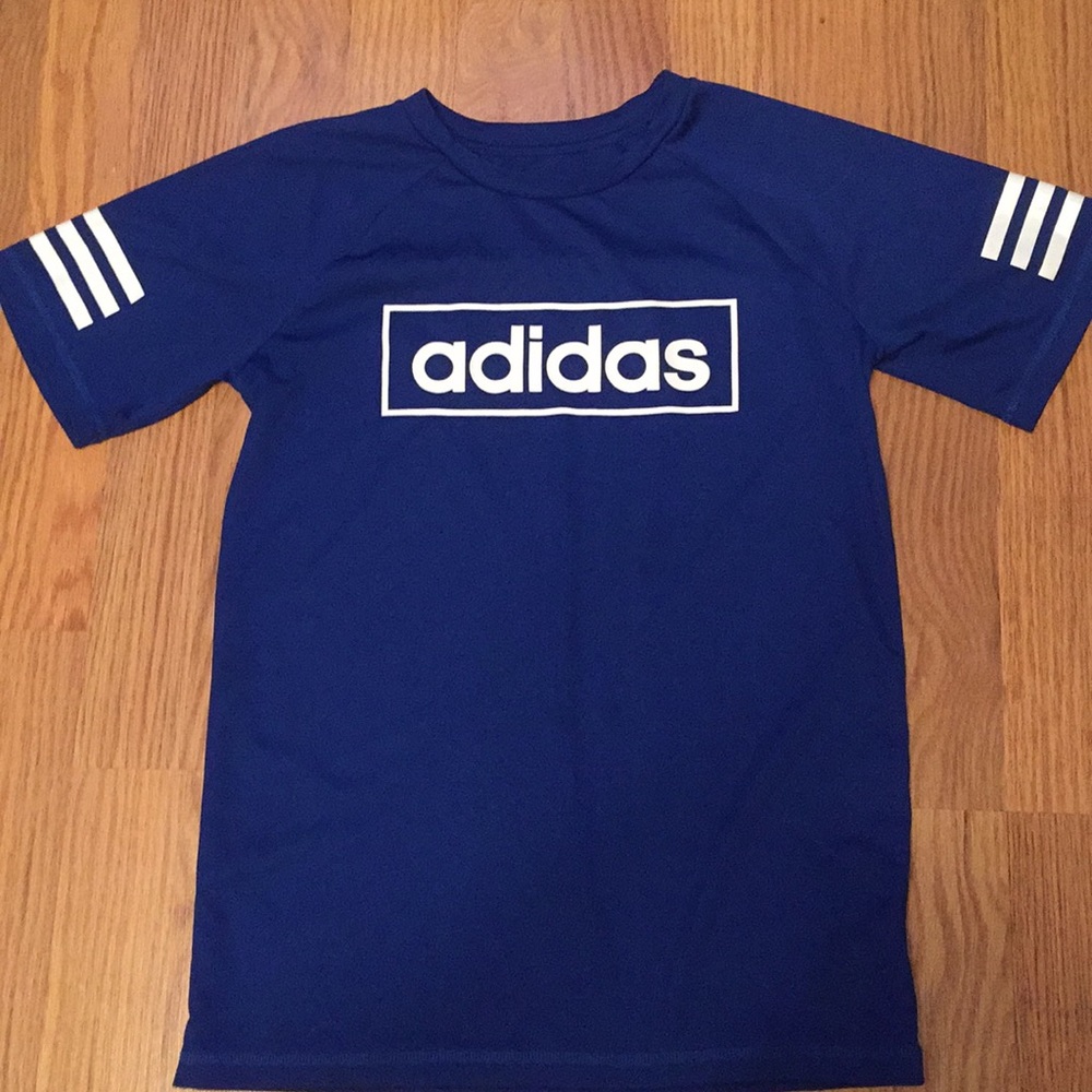 Blue Adidas shirt